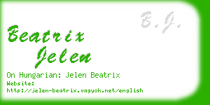 beatrix jelen business card